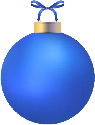 blue christmas bulb