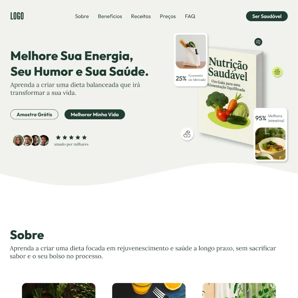 Venda de E-book de Nutrição
